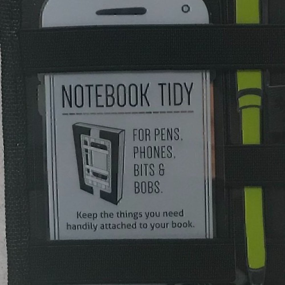 Bookaroo Notebook Tidy Accessory Holder for Moleskine & Notebooks- Color: Black - Picture 4 of 4